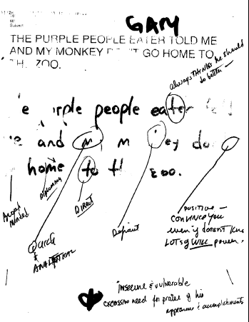 Howard Stern Handwriting sample 