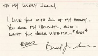 Brad Allen handwriting sample